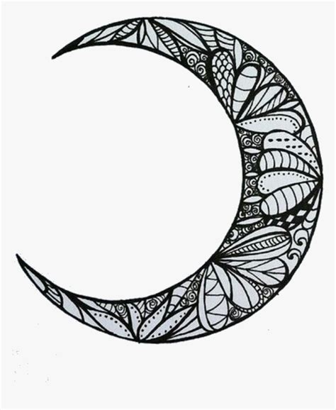 Transparent Moon Drawing Png Aesthetic Moon Drawing Png Download