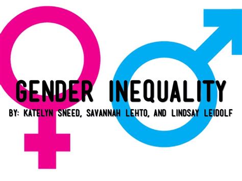Gender Inequality 👫 By Lindsay Leidolf