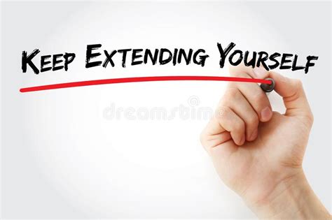 Keep Extending Yourself Motivation Acronym Stock Photo Image Of