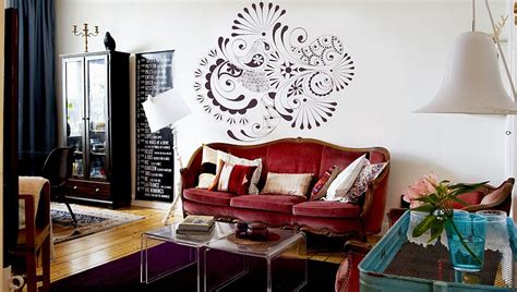 Amazing Summer 2013 Wall Murals Colourful Living Room
