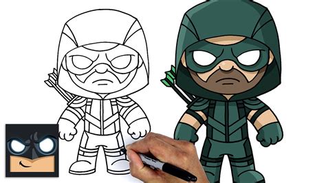 How To Draw Green Arrow Cartooning Club Tutorial