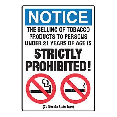 Get the complete overview of under 21's current lineup, upcoming matches, recent results and much more. Sale of Tobacco To Under 21 Prohibited - California No ...