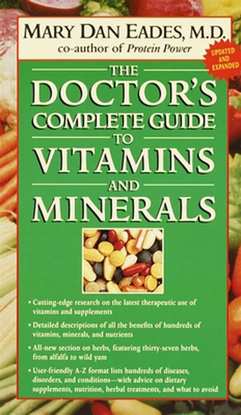 The Doctors Complete Guide To Vitamins And Minerals By Mary Dan Eades