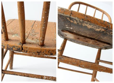 Antique Primitive Spindle Back Chair