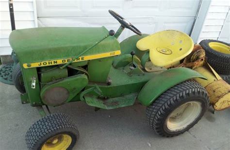 With this style of garden tiller, two or more tines are mounted in front of both the engine and the wheels. John Deere 112 With Tiller - $1500 (Walker) - Craigslist ...
