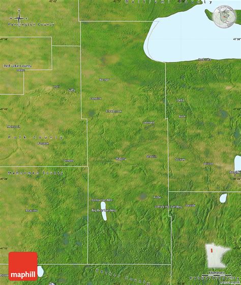 Satellite Map Of Clearwater County