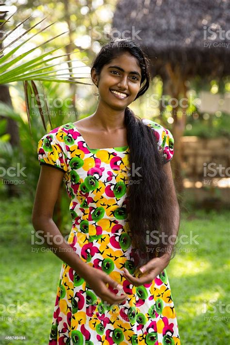 Young Sri Lanka Girl In The Garden Stock Photo Download Image Now