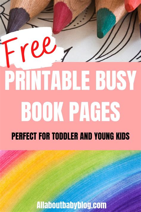 Free busy book pages to print in 2020 | Busy book, Free printables, Diy