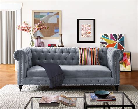 Tov Furniture Hanny Velvet Sofa