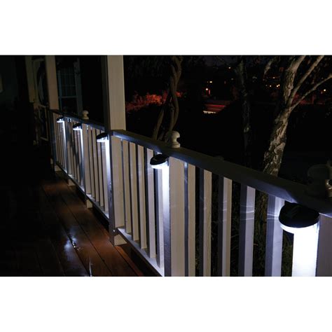 We stock garden wall lights, led garden lights, brick, deck, bollard & spike lights. Solar LED Fence Light - 4 Piece