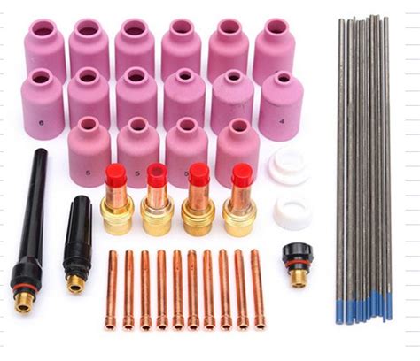 High Durability Tig Consumables Kits Gas Lens For Wp Torch