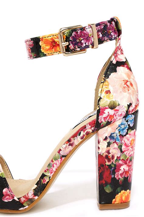 cute floral heels ankle strap heels dress sandals 35 00