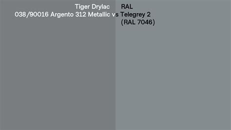 Tiger Drylac Argento Metallic Vs Ral Telegrey Ral
