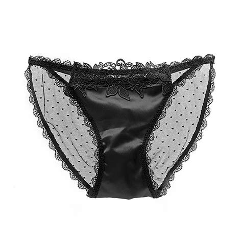Sexy Women S Lace Satin Mesh Panties Briefs Lingerie G String Thongs Underwear Ebay