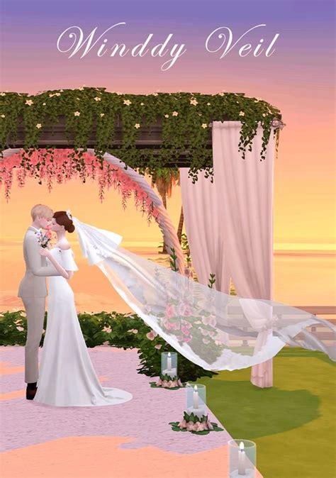 Lena Sims Winddy Veil Atelier Lena On Patreon Sims Wedding