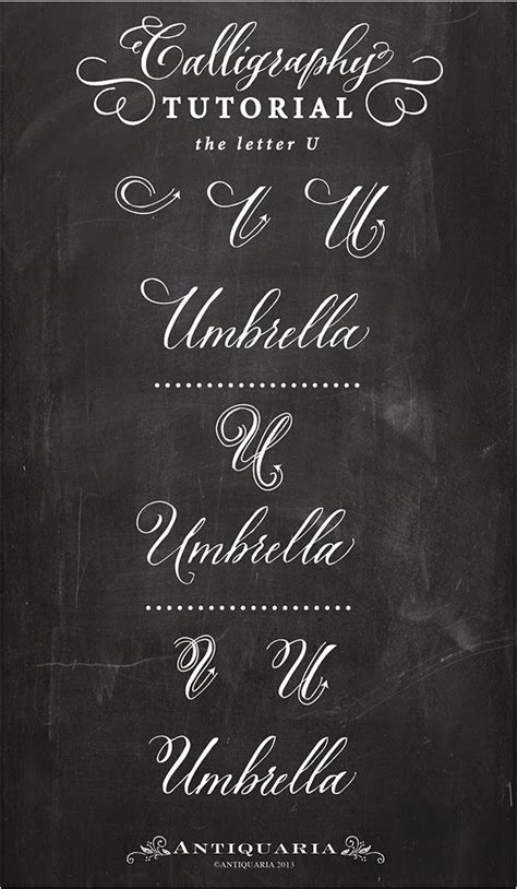 Check spelling or type a new query. Antiquaria: Calligraphy Tutorial | the Capital Letter "U"