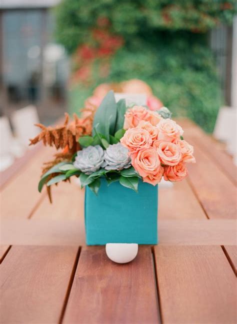 Post Wedding Coral And Turquoise Brunch Inspired By This Coral