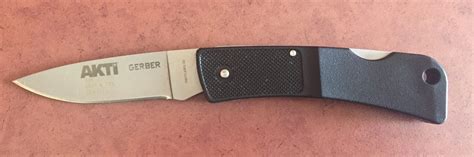 Gerber Small Pocket Knife With Akti Logo American Knife And Tool