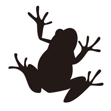 Frog Silhouette Illustration Image Amphibians Frog Png Download