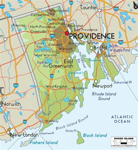 Rhode Island Metro Map Travelsfinderscom