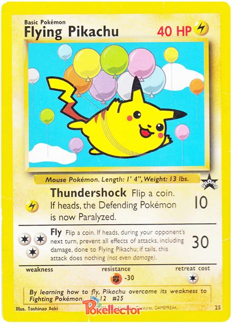 Flying Pikachu Wizards Of The Coast Promos 25 Pokemon Card
