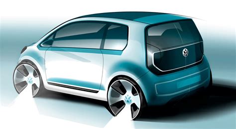 vw e up concept design sketch car body design