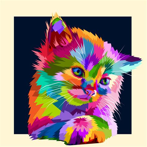 Colorful Kitten 12 X 12 Diamond Painting Kits For Adultsdotologie® Exc