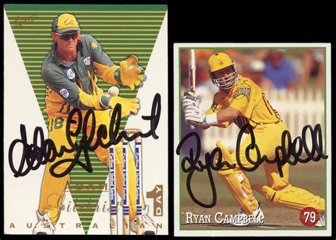 Signed Cricket Cards Collection Sporting Cricket Memorabilia