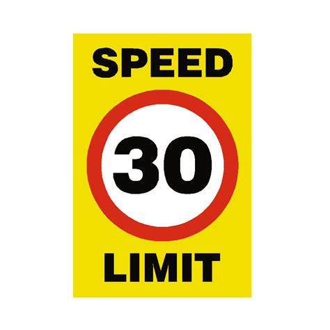 30 Mph Speed Limit Sign Pvc Safety Signs