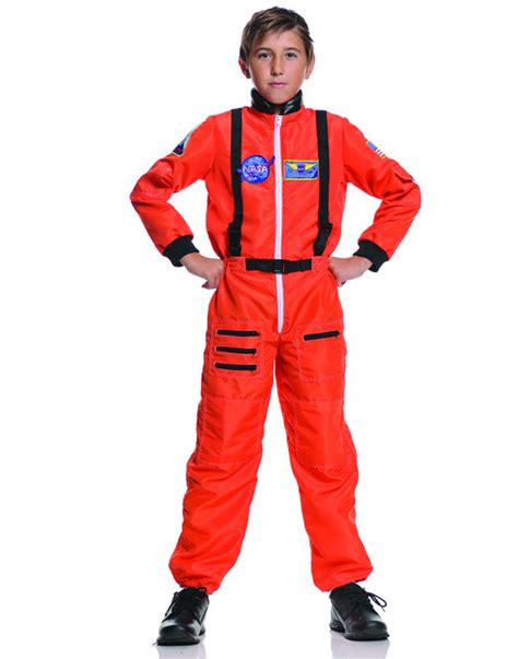 Childs Astronaut Dress Up Orange Size 10 12