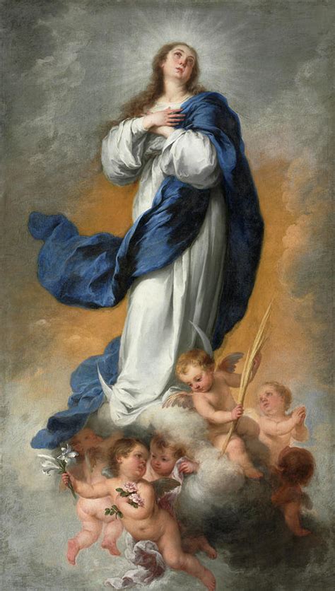 The Immaculate Conception 1680 Painting By Bartolome Esteban Murillo
