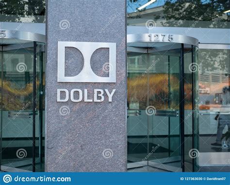 Dolby Laboratories Sign And Logo At Silicon Valley Campus Dolby