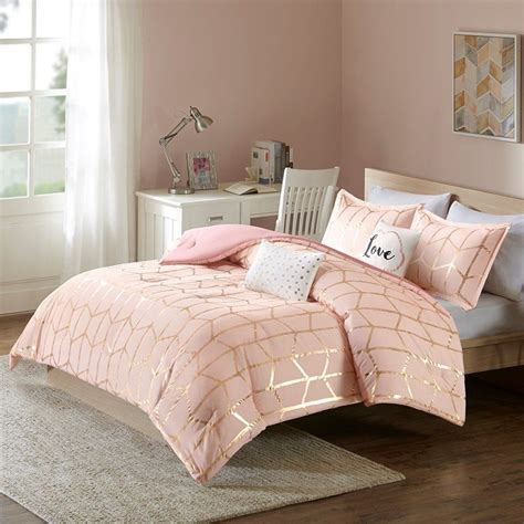 Raina Comforter Set Blush By Intelligent Design Bedroom Design