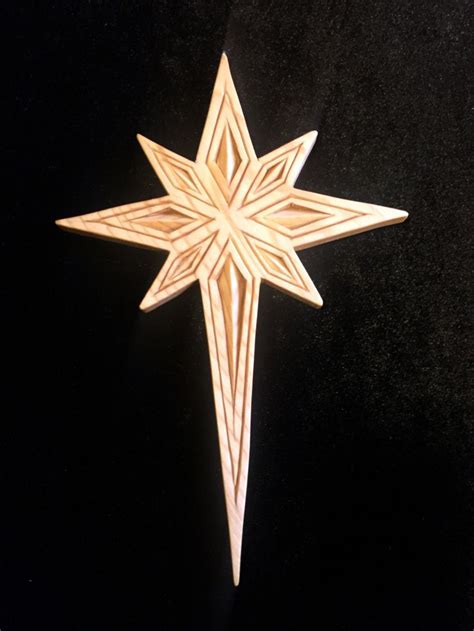 19105 Large Chip Carved Star Christmas Ornament Chip Carving Dremel