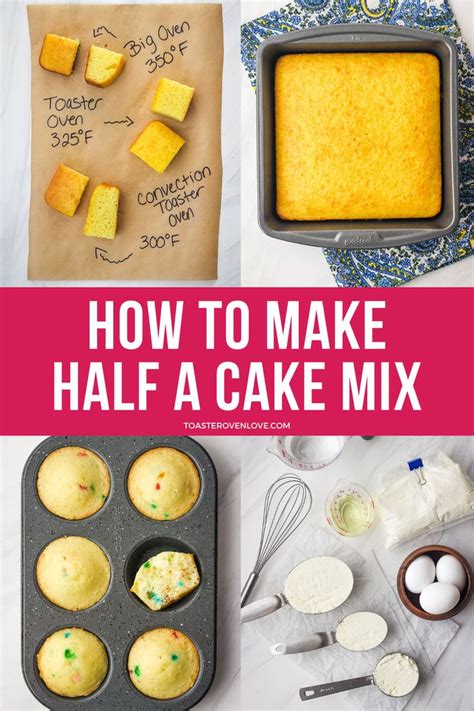 For each cake, mound 1 1/2 tablespoons light brown sugar and 1 tablespoon butter on a sheet of nonstick foil. How to Make Half a Cake Mix in 2020 | Cake mix, Toaster ...