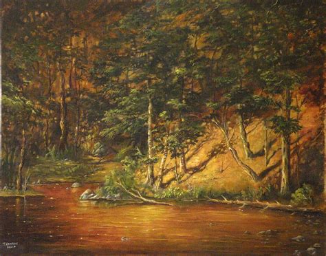 The Secret Forest Painting By Thomas Kearon Fine Art America