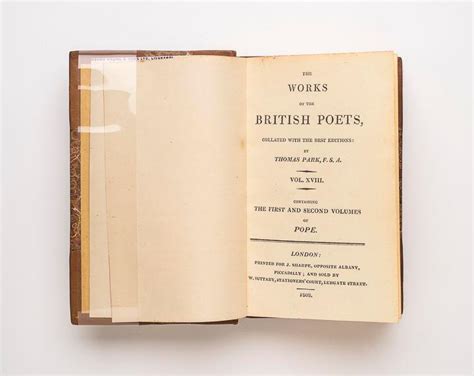 English Poets The Works Of The British Poets In 42 Volumes Vol 18 The Johnston Collection
