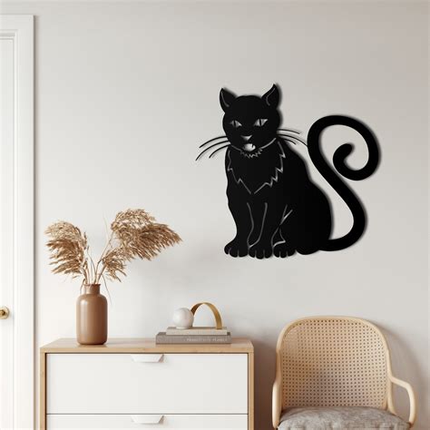 Cat Metal Wall Art Dekadron