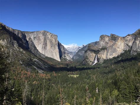 View From Inspiration Point In Yosemite National Park Ca