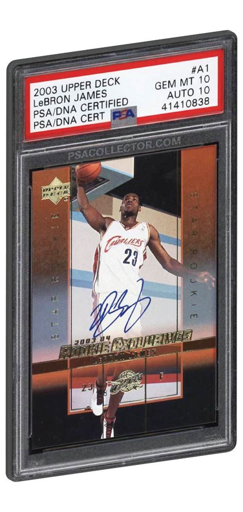 See and discover other items: 2003 Upper Deck Lebron James Rookie Card Auto PSA DNA ...