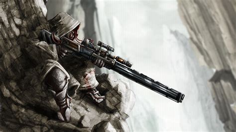 Artwork Fantasy Weapon Sniper Rifle Destiny Video Game Wallpapers