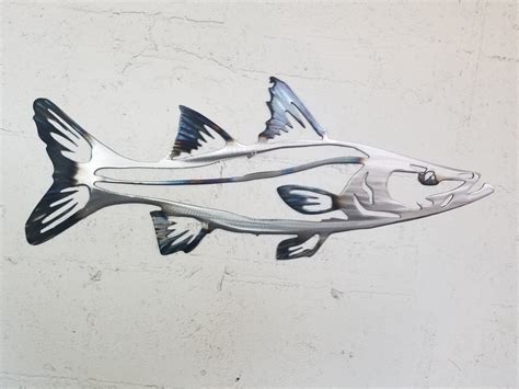 Snook Metal Wall Art Fish Decor Custom Art Work Steel Etsy