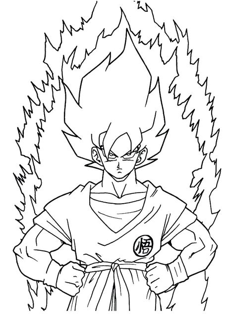 Goku And Vegeta Coloring Pages