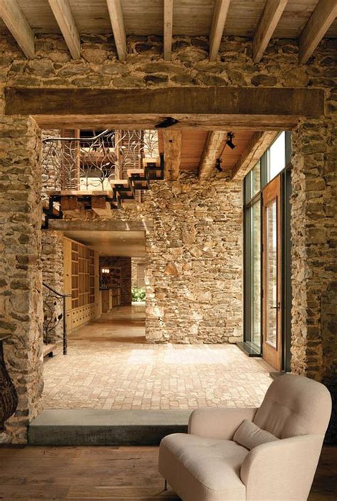 Brick And Stone Wall Ideas 38 House Interiors