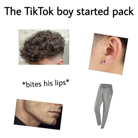 The Tiktok Boy Starter Pack Rstarterpacks Starter Packs Know