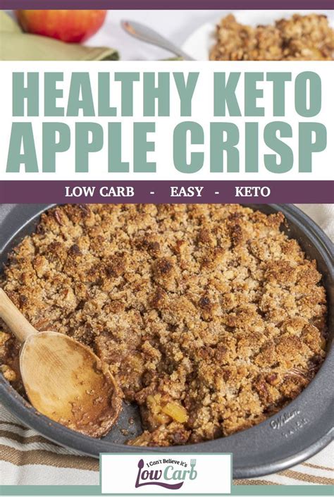 This low carb pumpkin crisp combines a pumpkin pie and apple crisp for the perfect, low carb holiday recipe! Healthy Keto Apple Crisp | Recipe in 2020 (With images ...