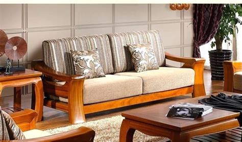 C curved wooden sofa upholstered in caramel nubuck velvet leather. teak living room furniture sofa magnificent modern wooden sofa sets Teak Living Room Furniture ...