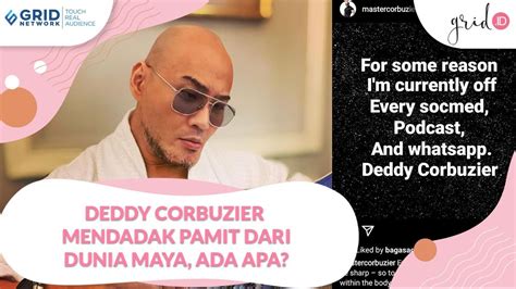 MENDADAK Deddy Corbuzier Pamit Dari Media Sosial Ada Apa YouTube