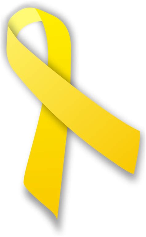 A Yellow Ribbon On A White Background