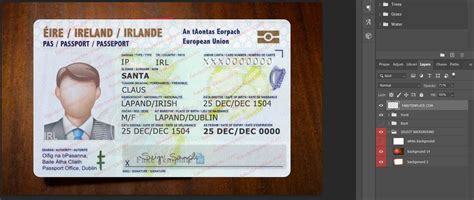 Lastly, we will deliver the fake money straight to your home without the impedance of customs. Ireland ID Card Template Psd - ID Card In Ireland - High quality